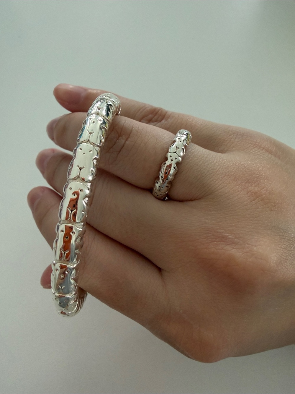 Authentic Tous Bracelet and Ring Set (Ring Size 7)